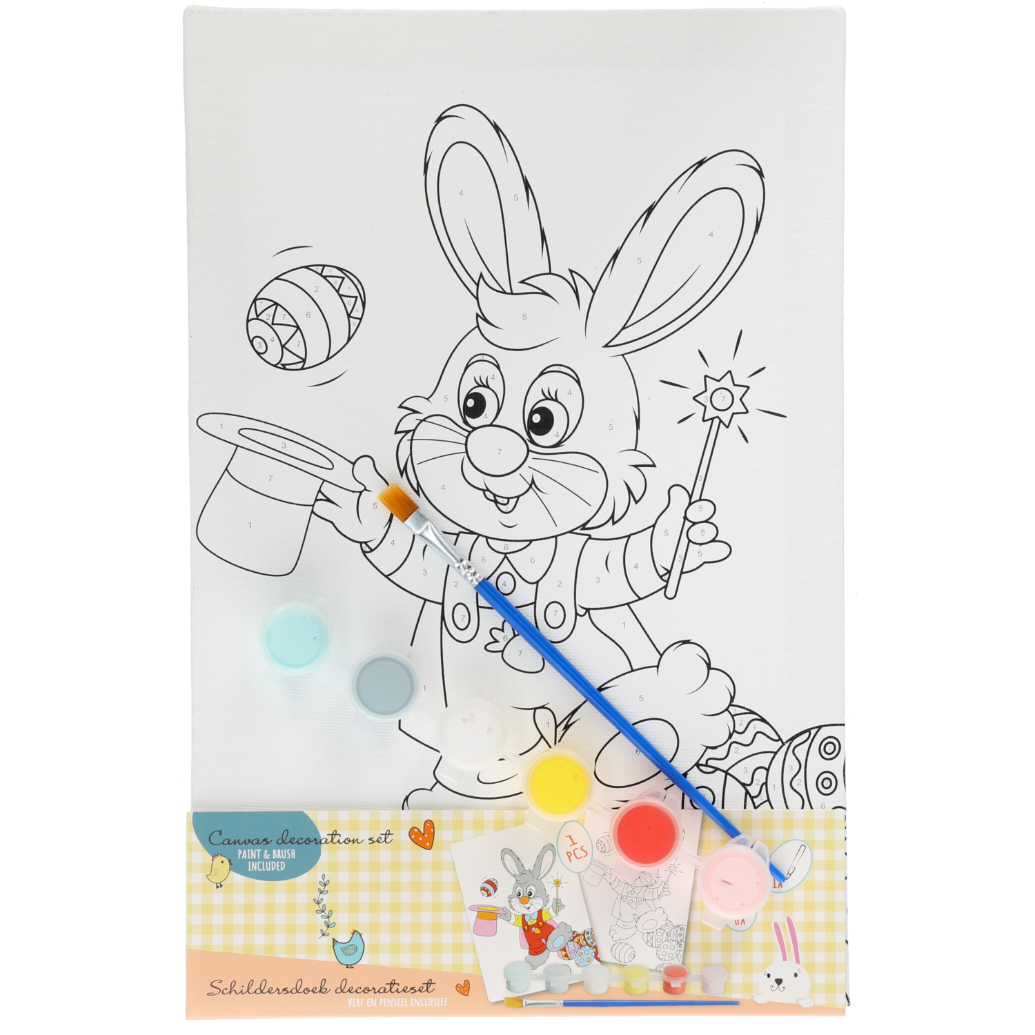 Schilder op nummer pasen