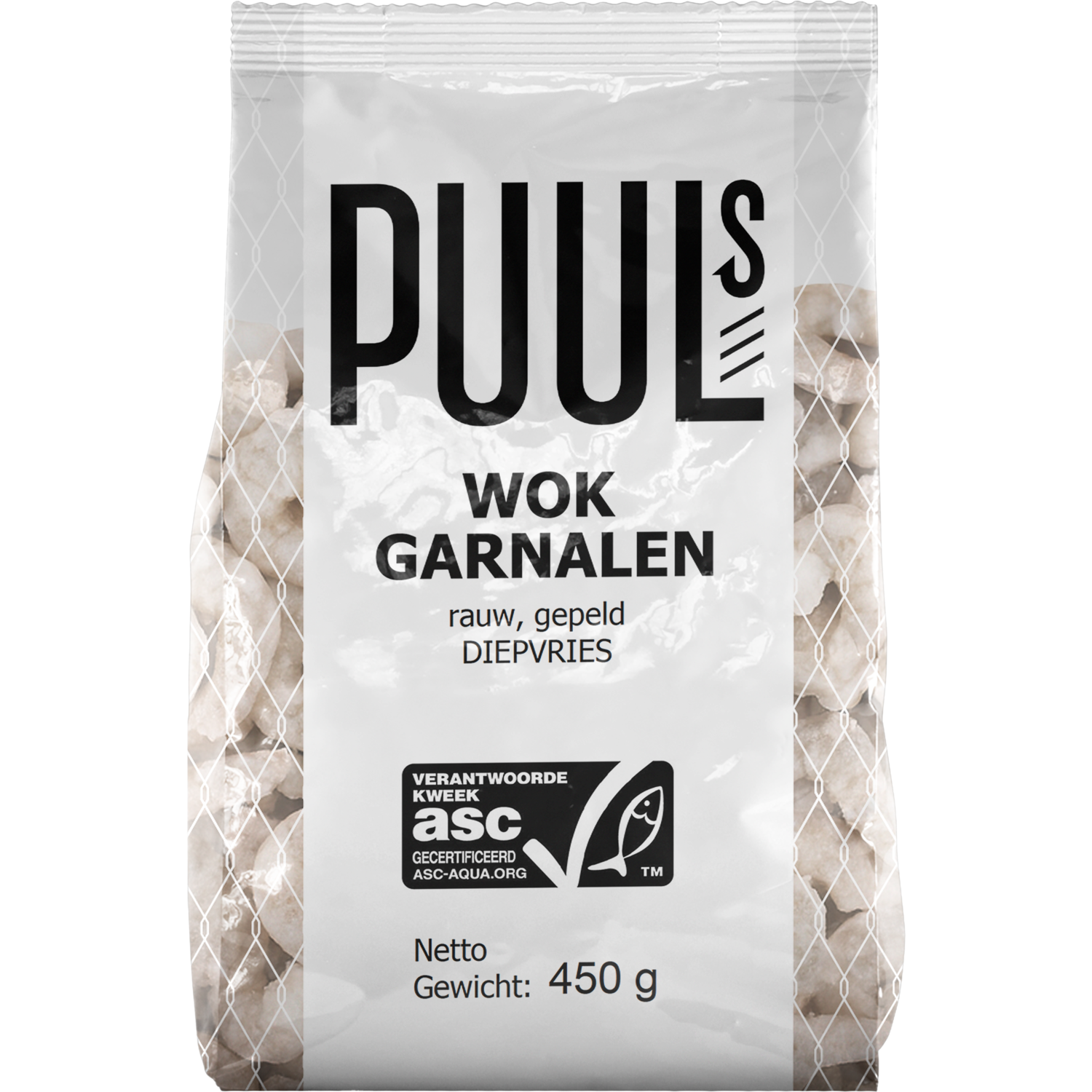 Klaas Puul Wok garnalen naturel
