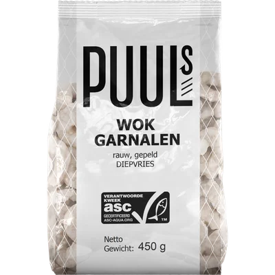 Klaas Puul Wok garnalen naturel
