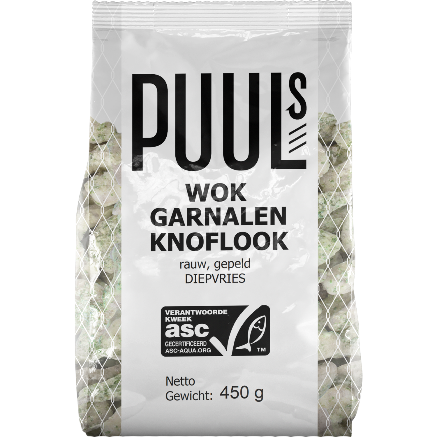 Klaas Puul Wok garnalen knoflook