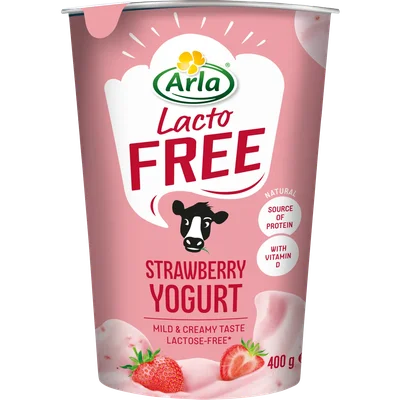Arla Lactofree yoghurt aardbei