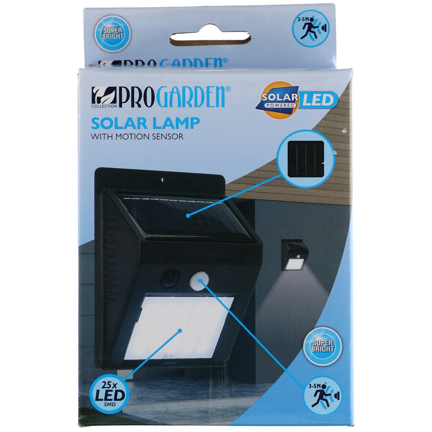 Solar wandlamp met sensor