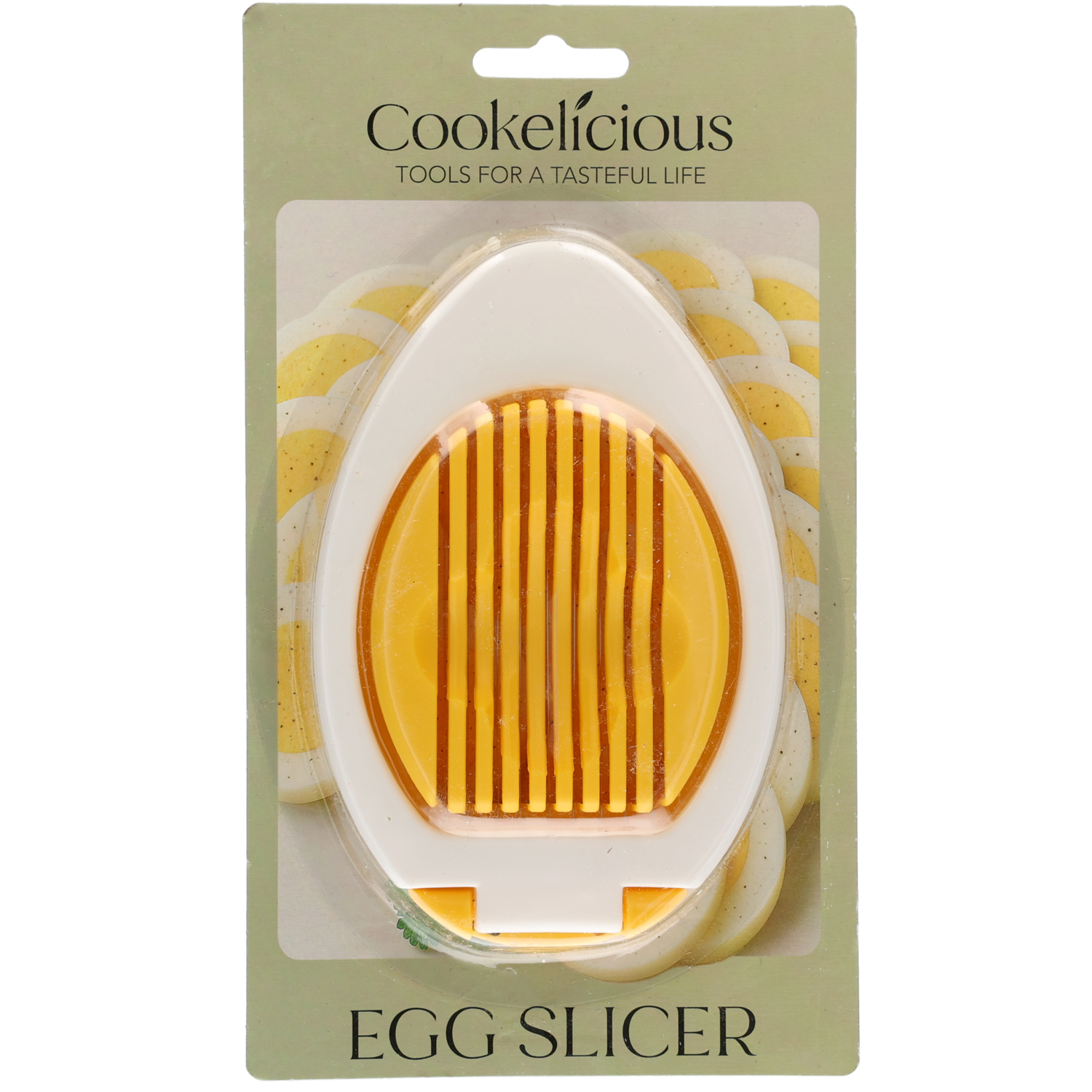 Eiersnijder geel / wit