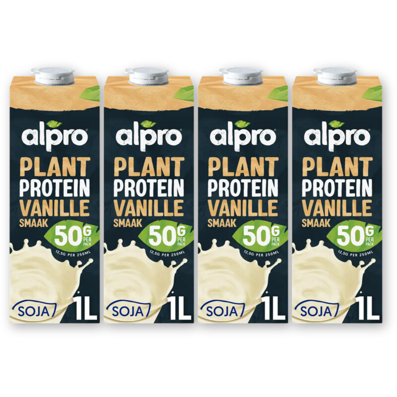 Alpro Plant protein vanilla flavour 4-pack