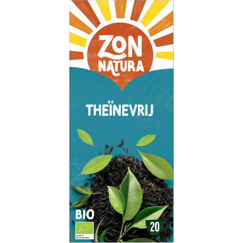Zonnatura Theïnevrij zwarte thee