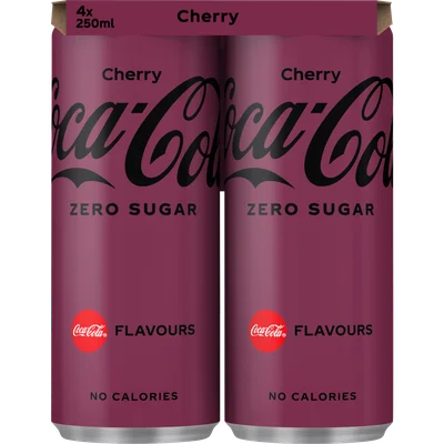 Coca-Cola Zero sugar cherry 4-pack