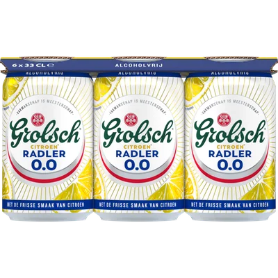 Grolsch Radler citroen alcoholvrij 0.0% 6-pack
