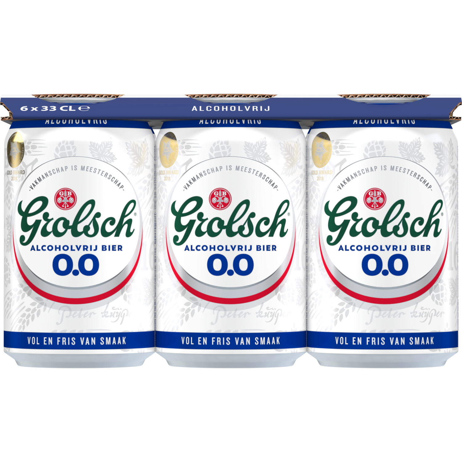 Grolsch Pilser alcoholvrij bier 0.0 6-pack