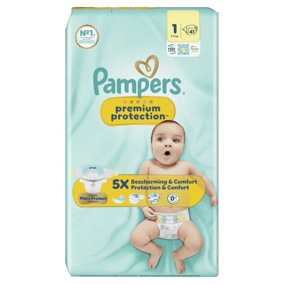 Pampers Premium protection luiers maat 1