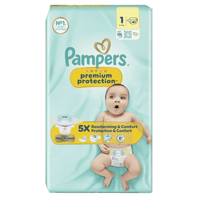 Pampers Premium protection luiers maat 1