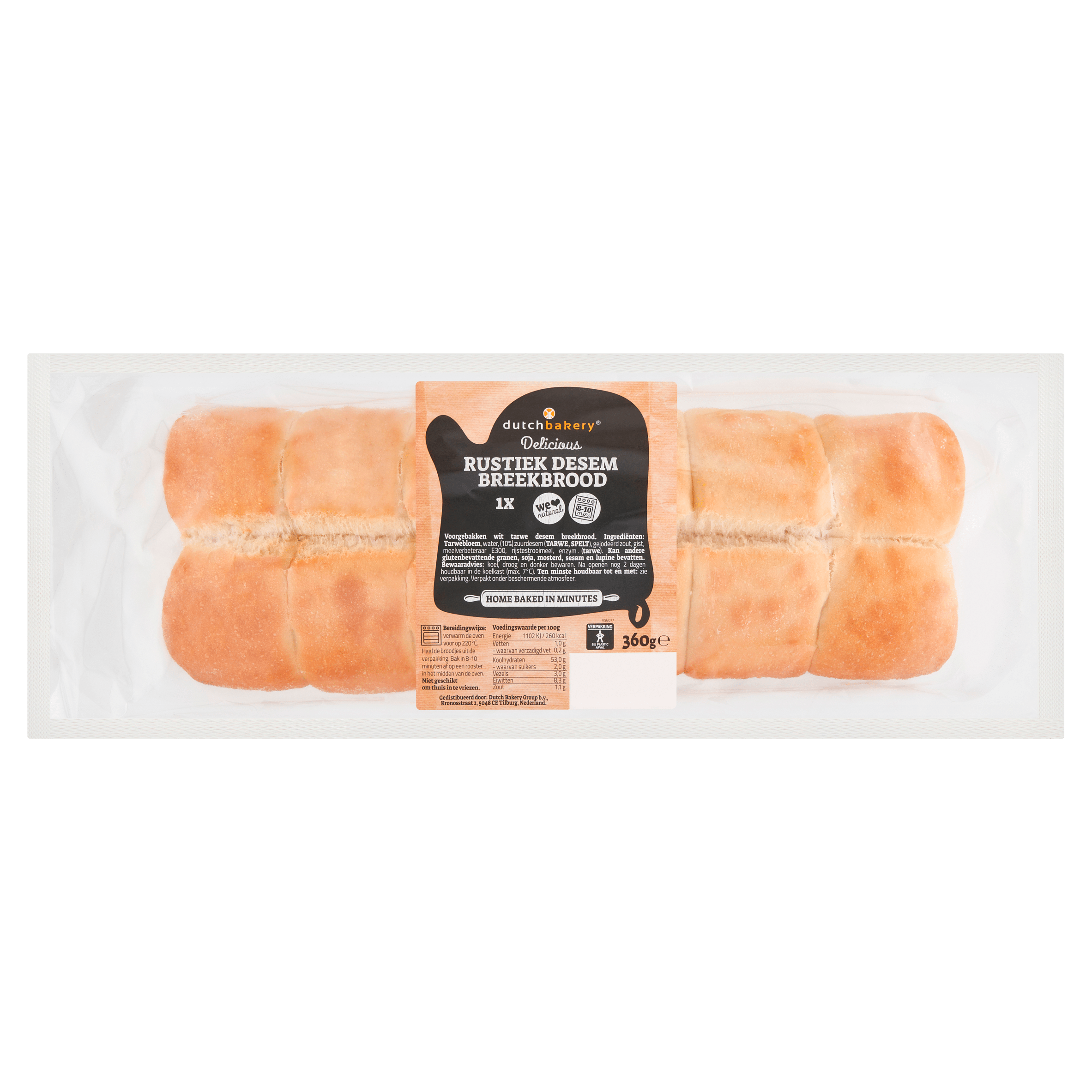 Dutch Bakery Breekbrood rustiek wit