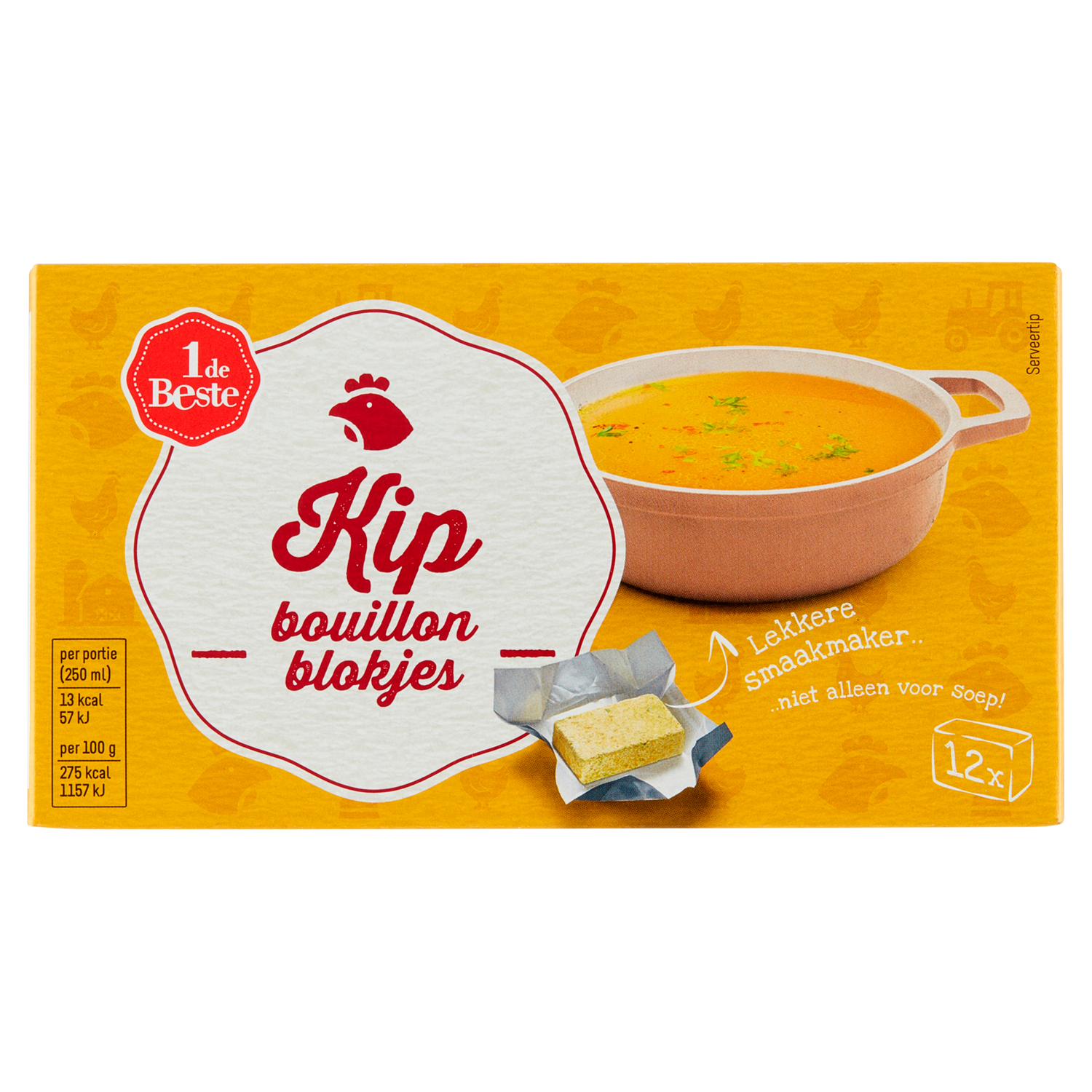 1 de Beste Bouillonblokjes kip 12 stuks