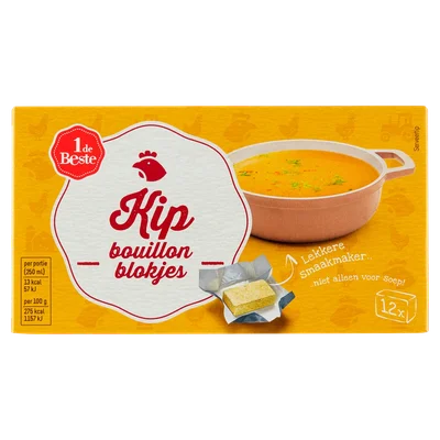 1 de Beste Bouillonblokjes kip 12 stuks