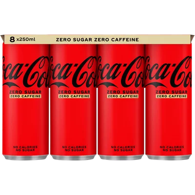 Coca-Cola Zero no caffeine 8x25 cl