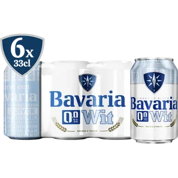 Bavaria 0.0% Alc. Vol. Witbier Blikken 6 x 330 ml