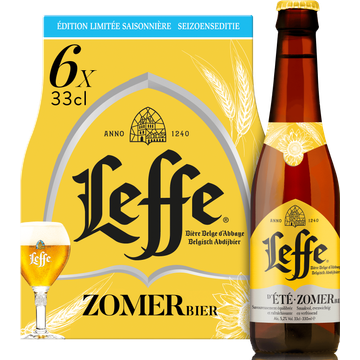 Leffe Belgisch Abdijbier Zomerbier fles 6 x 33 cl