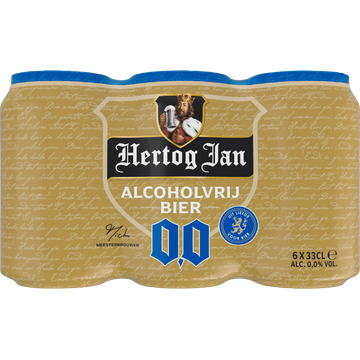 Hertog Jan Alcoholvrij Bier Blik 6 x 33 cl