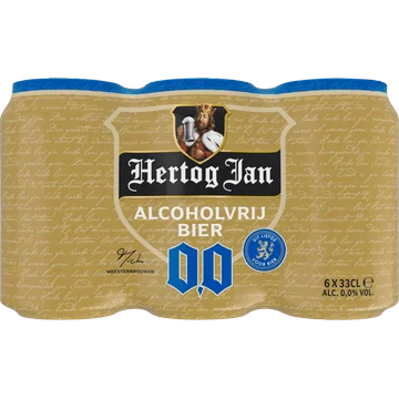 Hertog Jan Alcoholvrij Bier Blik 6 x 33 cl