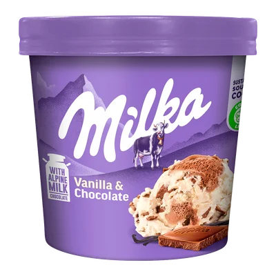 Milka Vanille chocolade pint