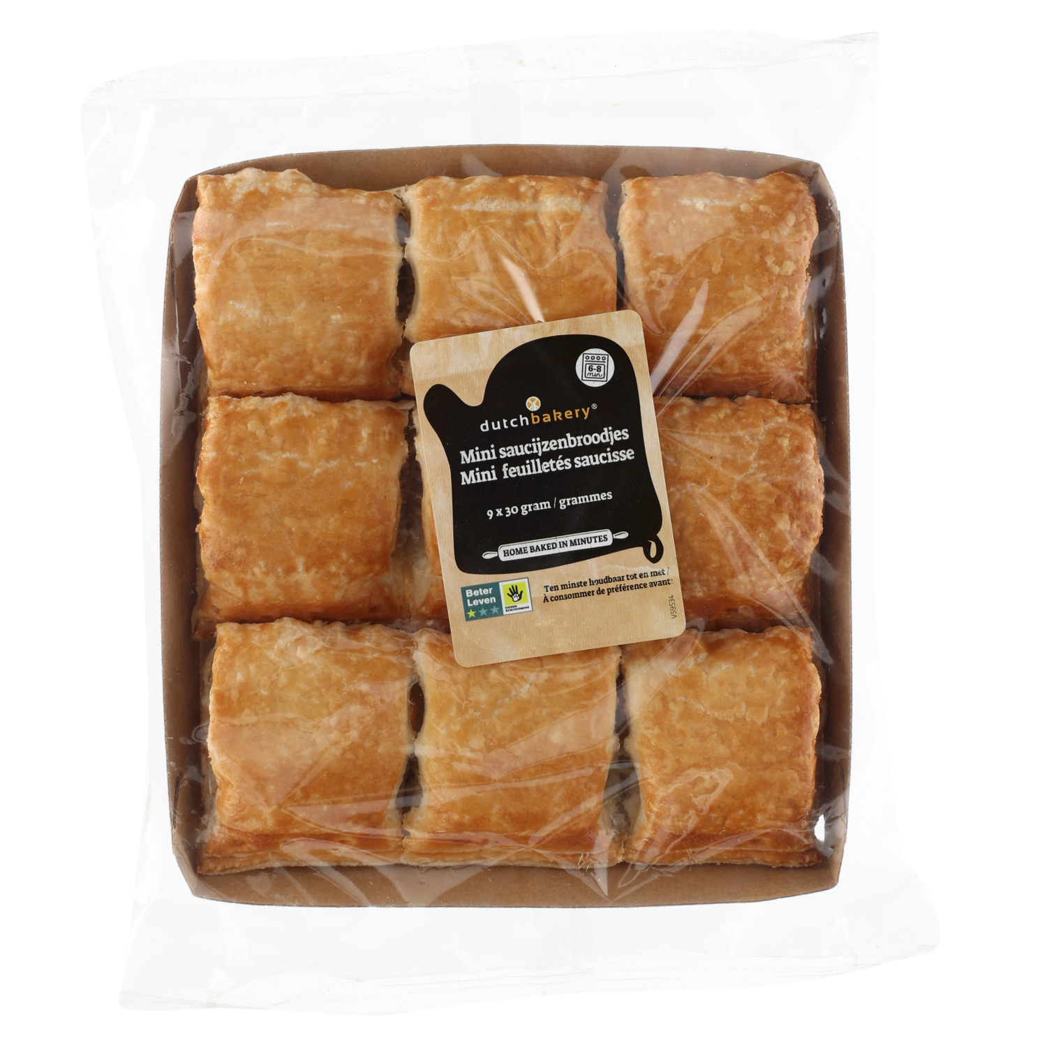 Dutch Bakery Mini saucijzenbroodjes 9 st.