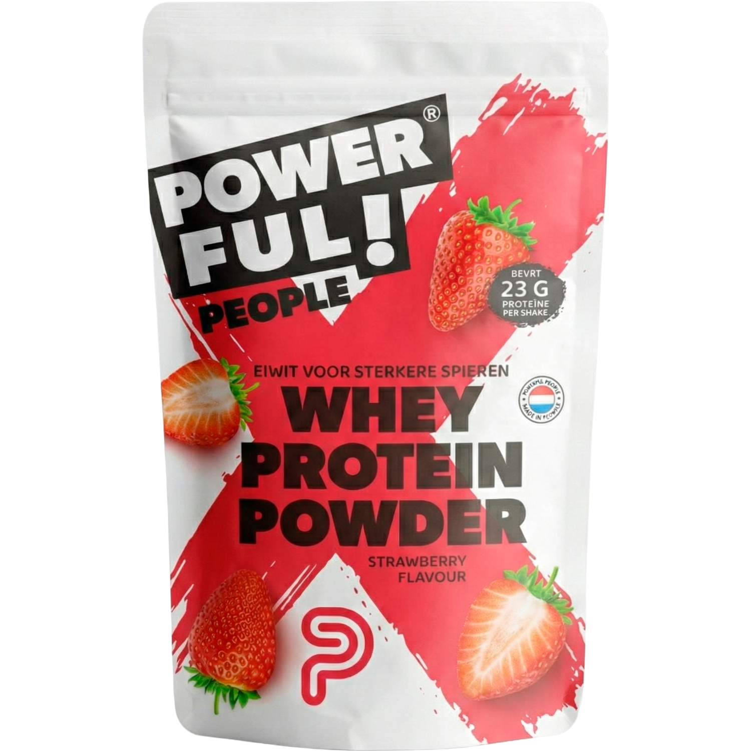 POWERFUL! PEOPLE Protein shake aardbei