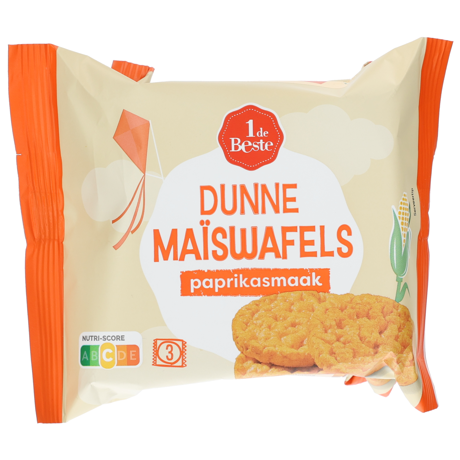 1 de Beste maiswafels paprika 4x3st
