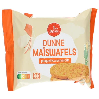 1 de Beste maiswafels paprika 4x3st