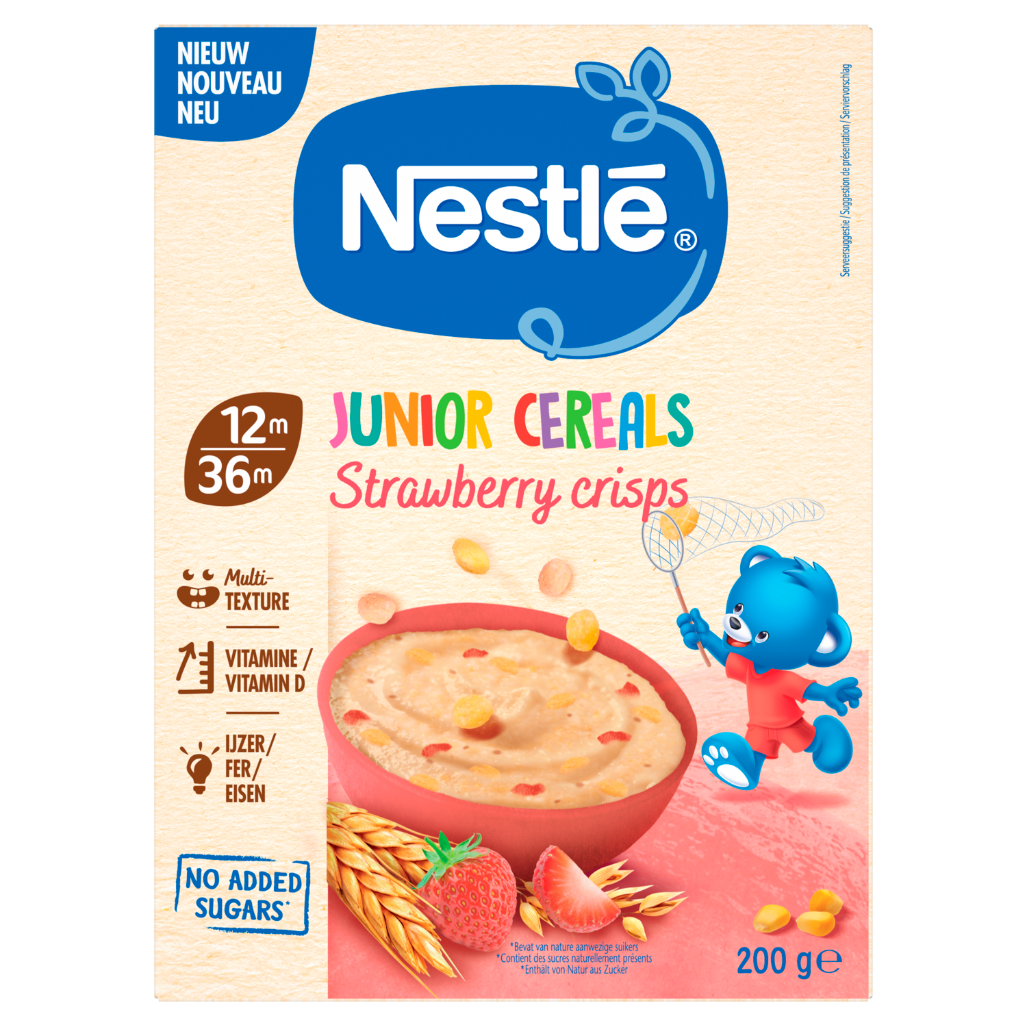 Nestlé Junior cereals aardbei 12-36mnd