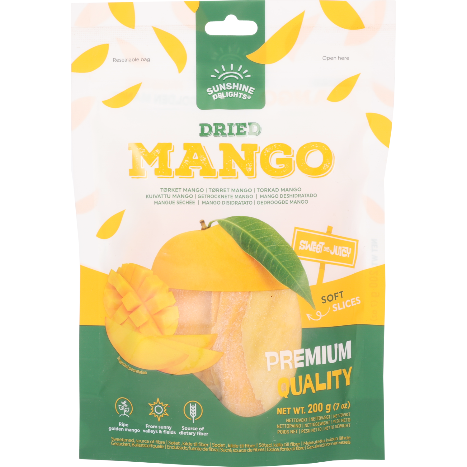 Sunshine Delights Gedroogde mango