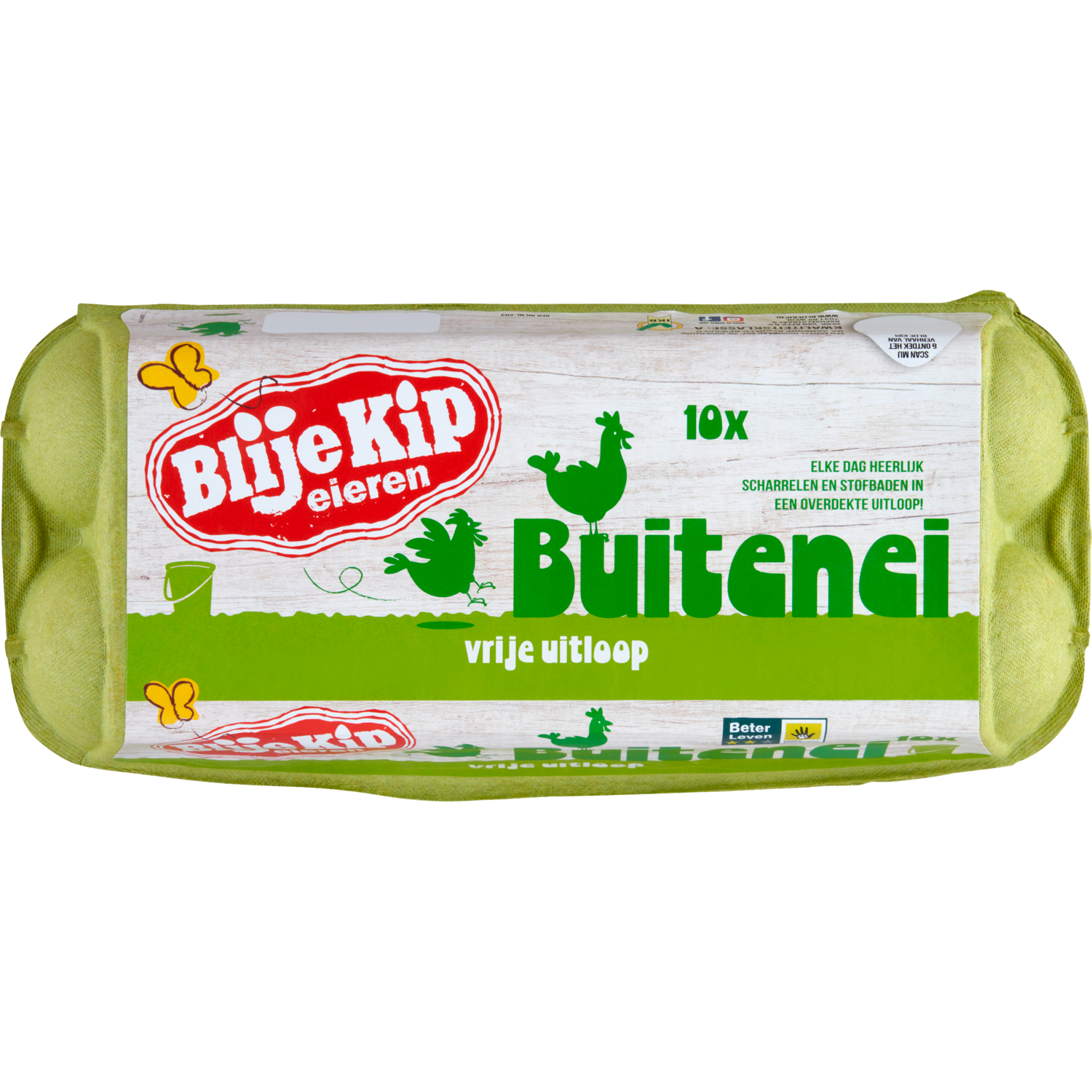 BLIJE KIP Vrije uitloop eieren