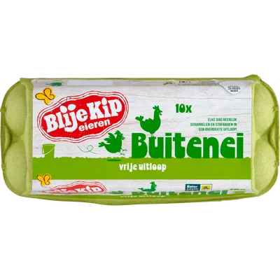 BLIJE KIP Vrije uitloop eieren