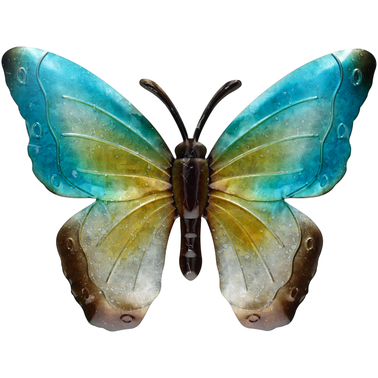 Deco vlinder metaal 4ass