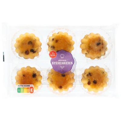 1 de Beste Stercakejes rozijnen 6 stuks