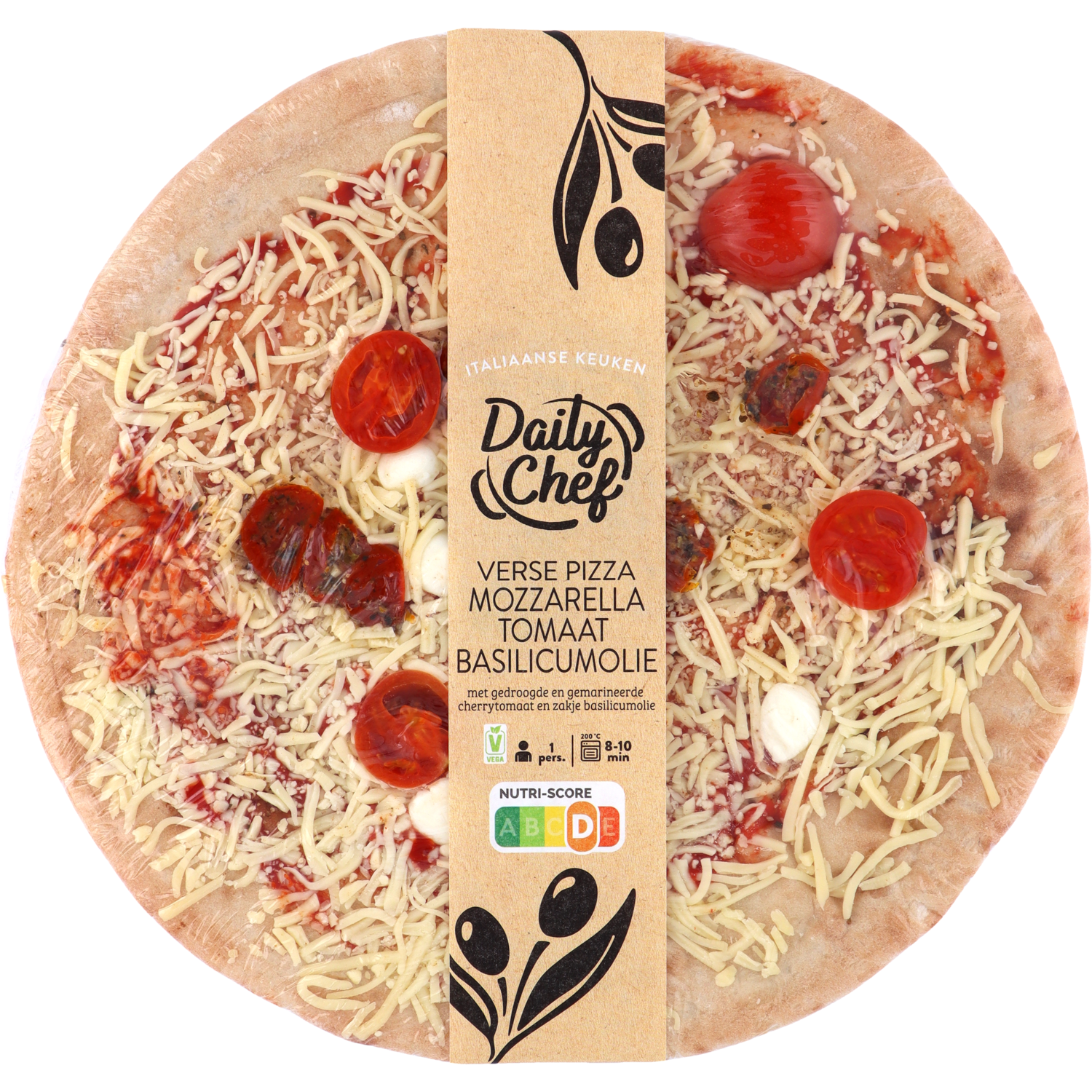 Daily Chef Verse pizza mozzarella basilicum