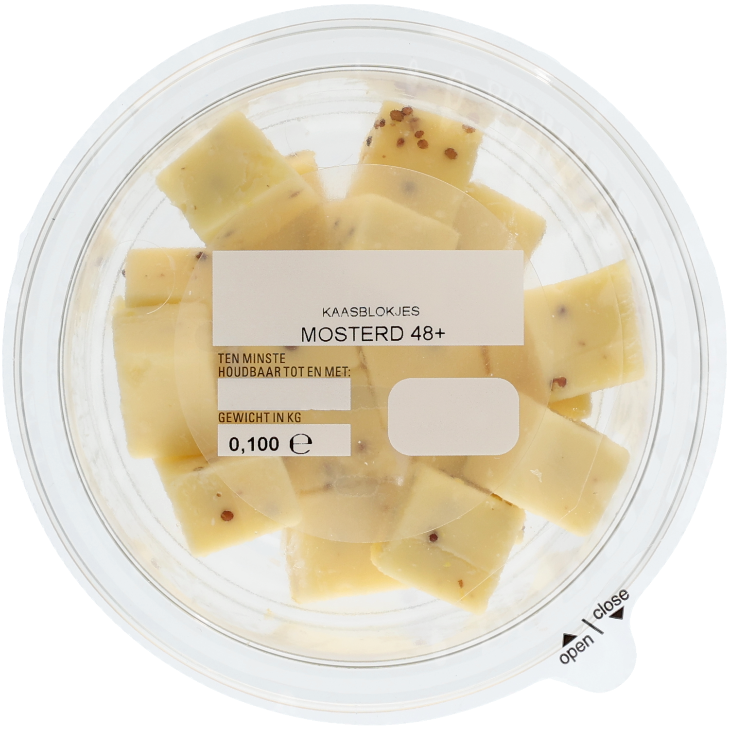 Bits & bites Kaasblokjes mosterd