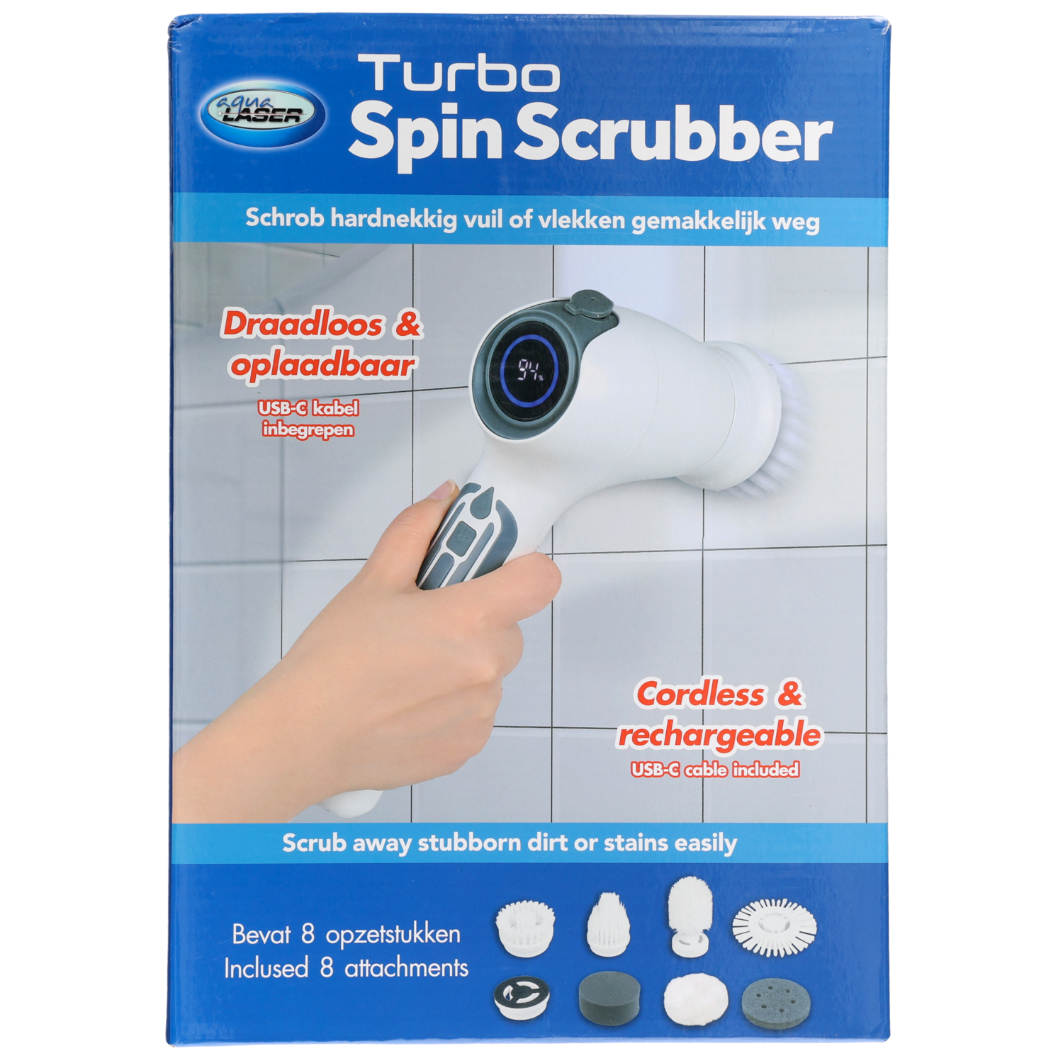 Aqua Laser Turbo spin scrubber
