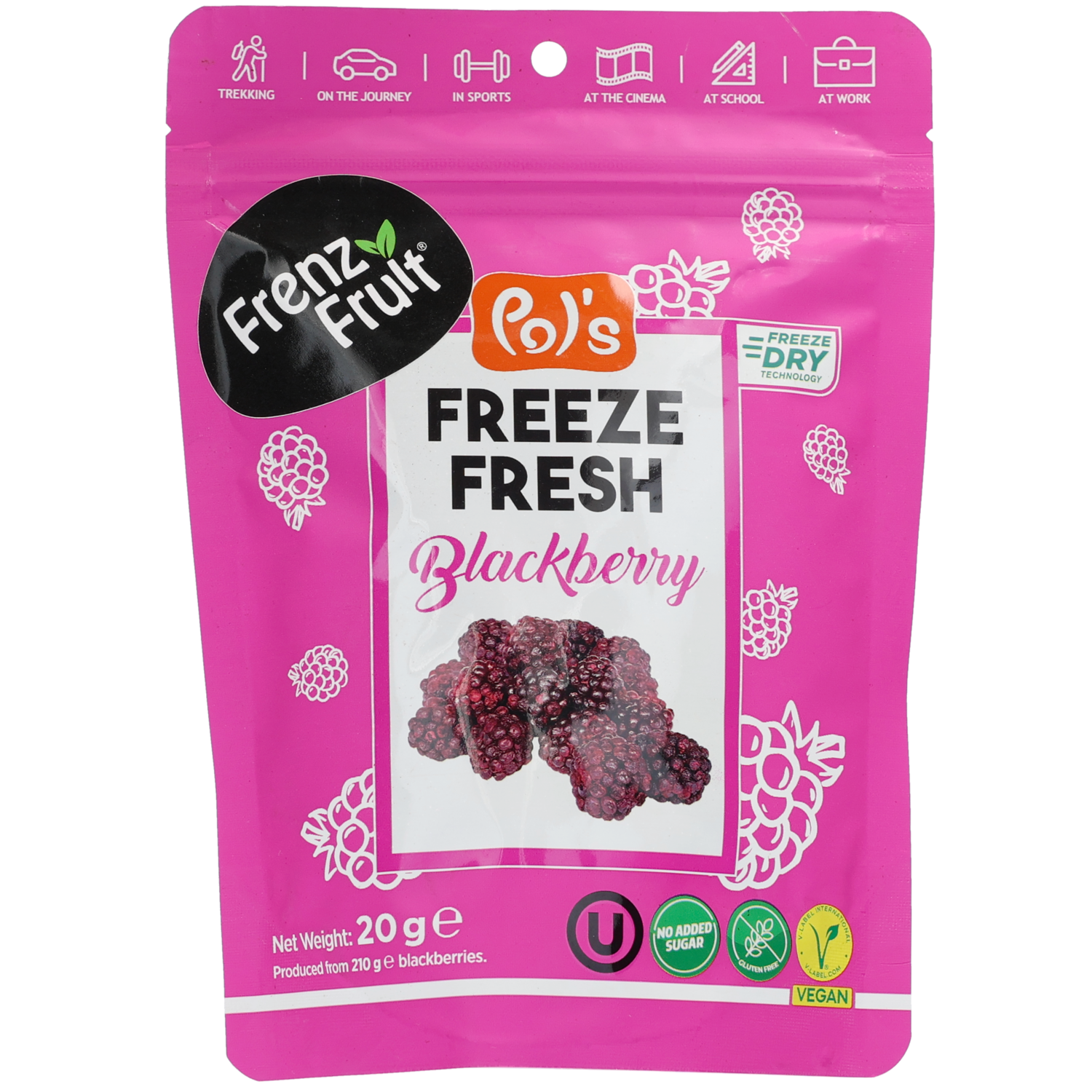 Gevriesdroogde bramen