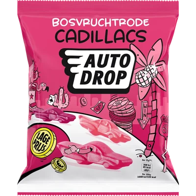 Autodrop Cadillacs bosvrucht
