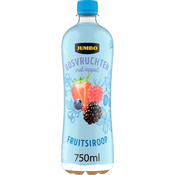 Jumbo Fruitsiroop Bosvruchten met Appel 750ML