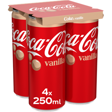 Coca-Cola Vanilla 4 x 250 ml