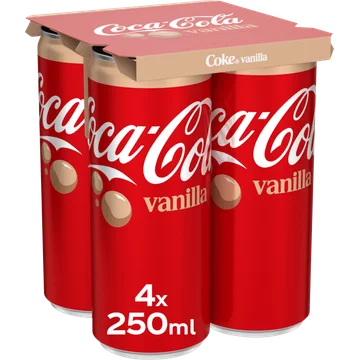 Coca-Cola Vanilla 4 x 250 ml