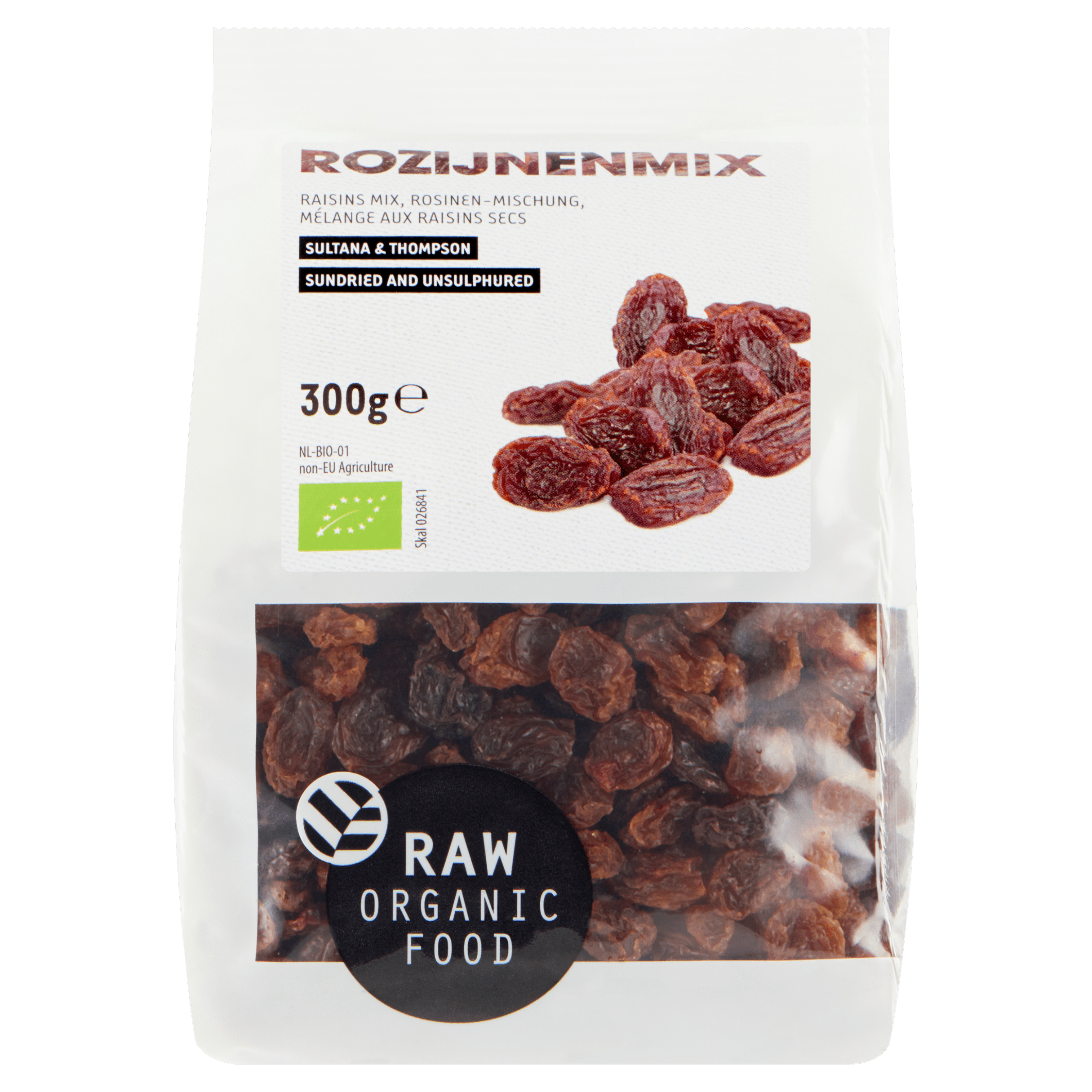 Raw Organic Food Rozijnenmix bio
