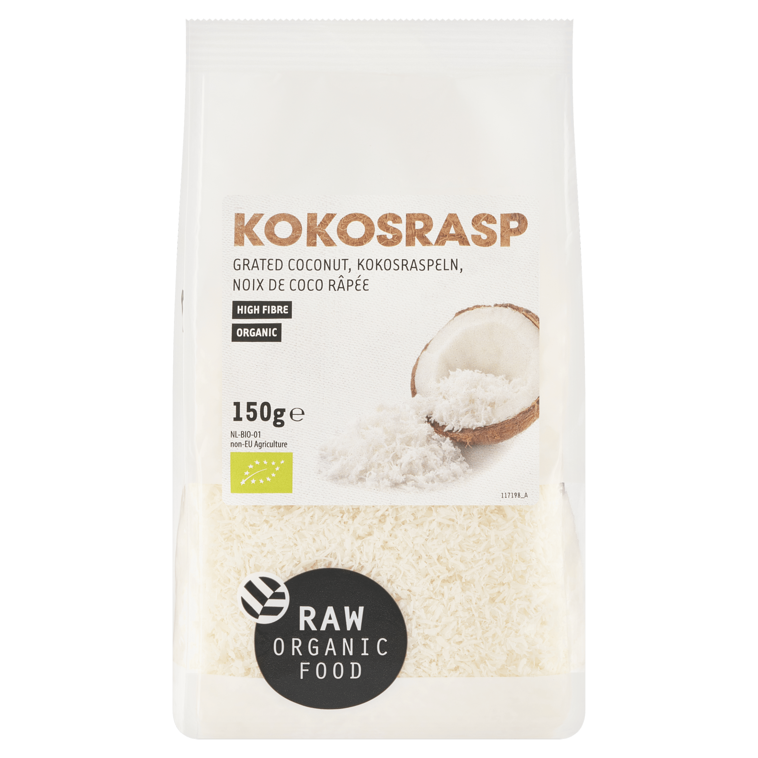 Raw Organic Food Kokosrasp bio