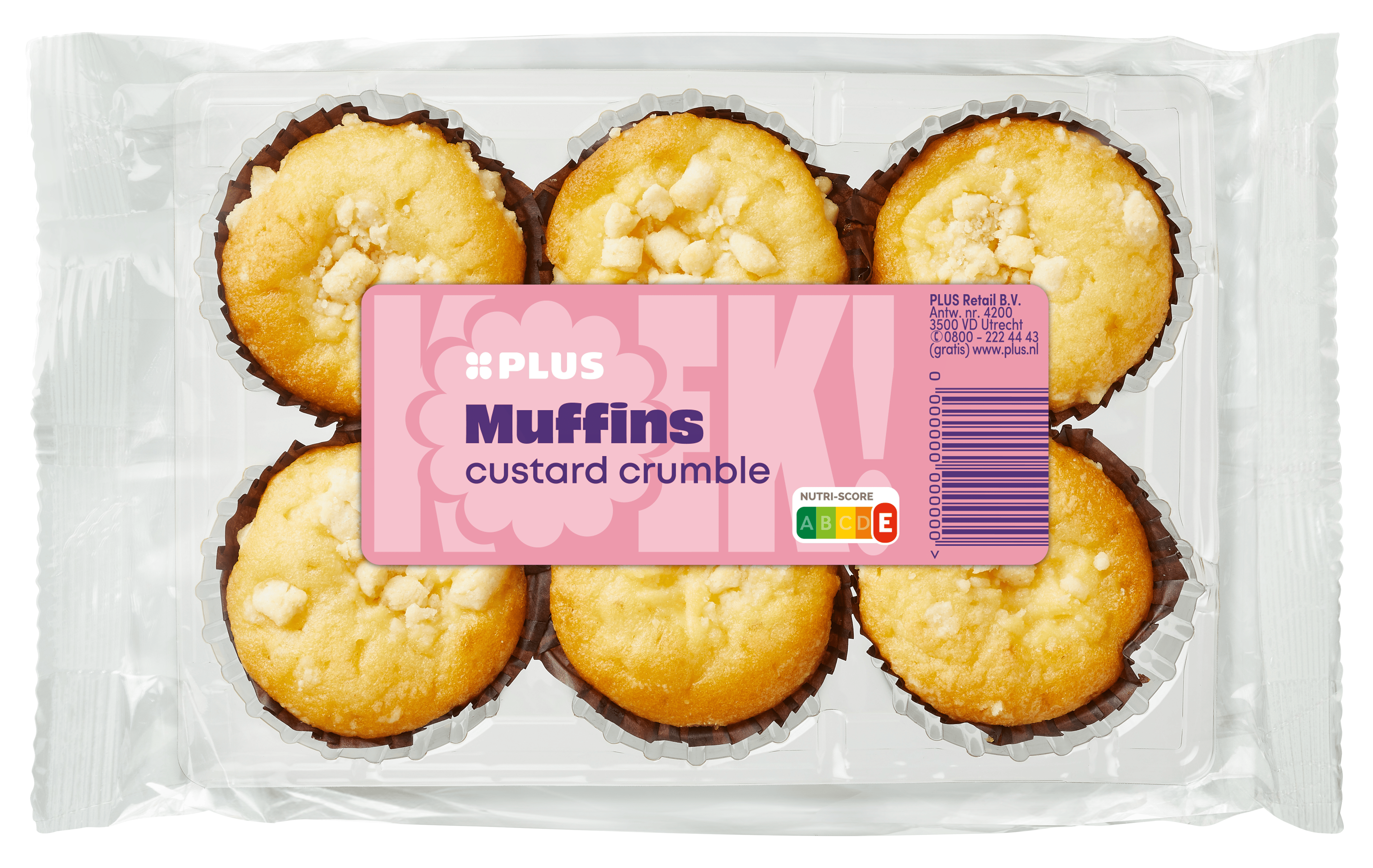 PLUS Muffins custard crumble