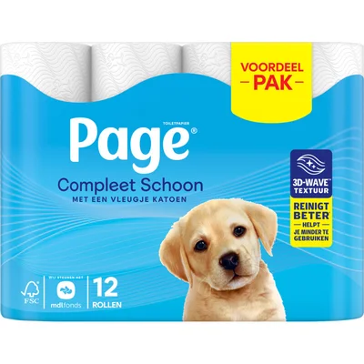 Page Compleet Schoon toiletpapier Zak 6 st
