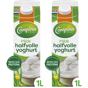 Campina Halfvolle Yoghurt 2 x 1 L
