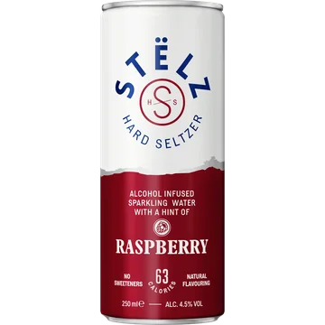 STËLZ - Hard Seltzer - Raspberry - 250ML