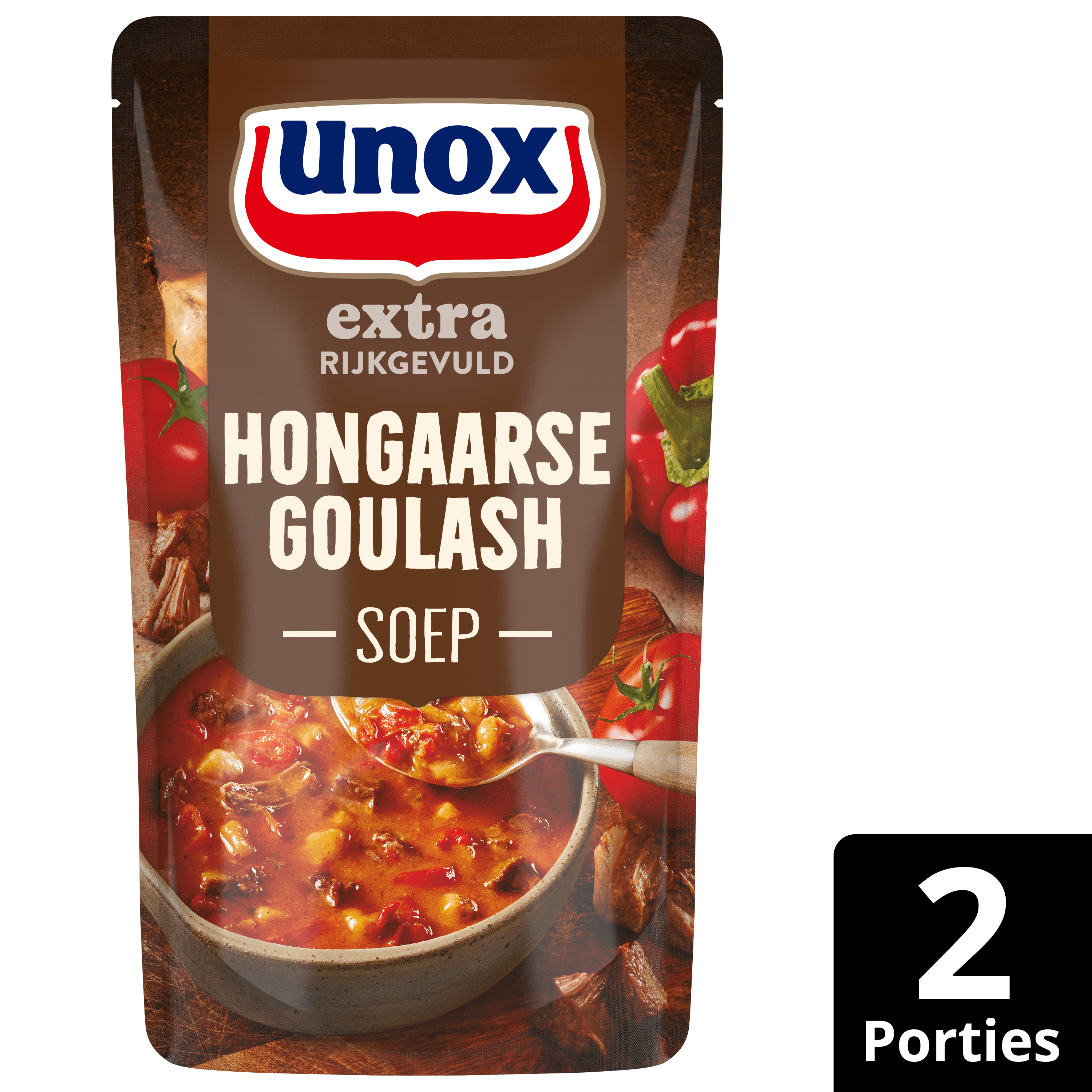 Unox Soep in zak goulashsoep extra gevulde Stazak 570 ml