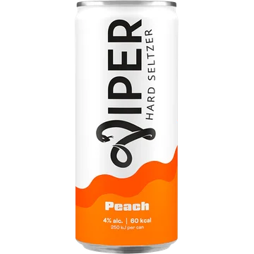 Viper Hard Seltzer Peach 250ML