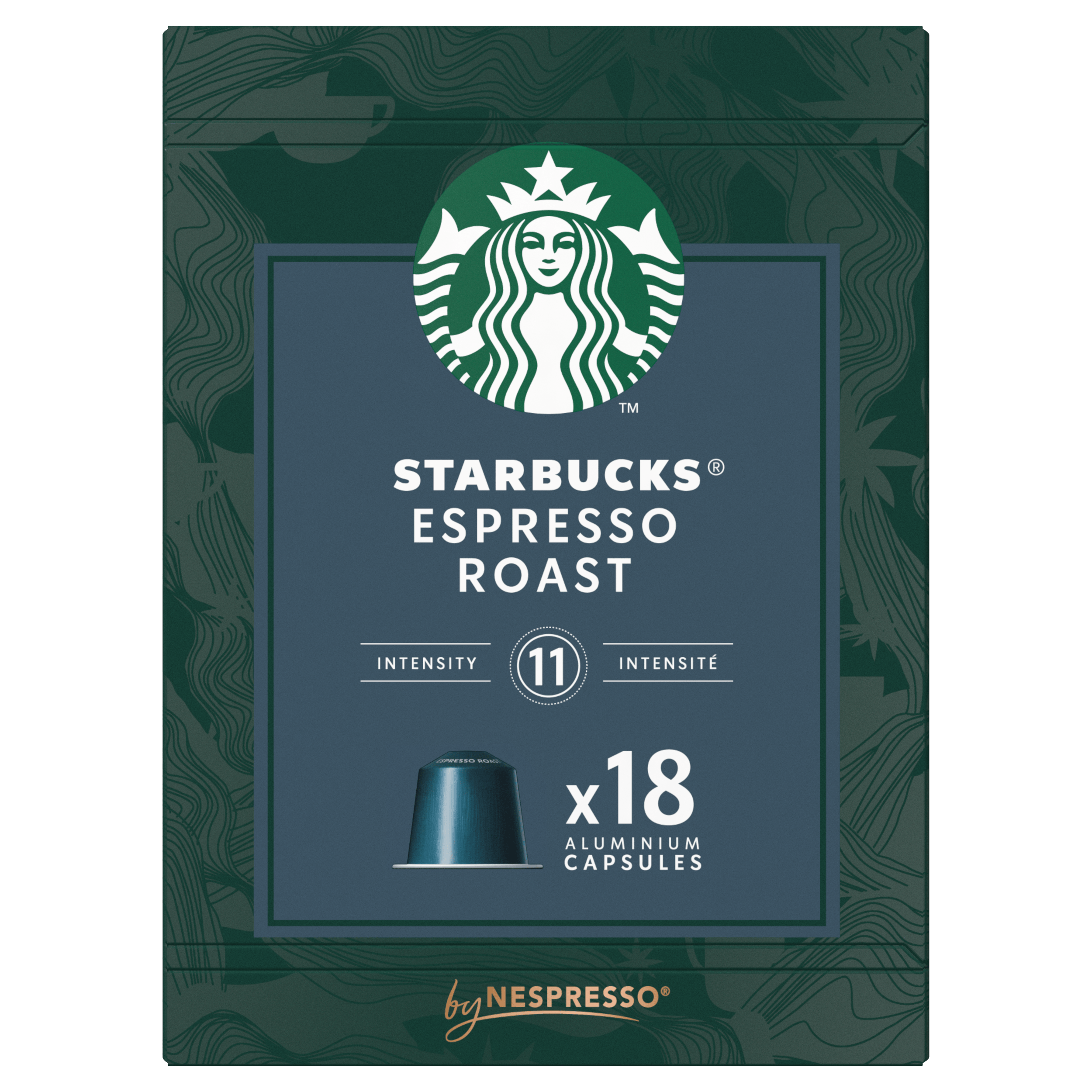 Starbucks Nespresso espresso roast voordeelpak Doos 18 st